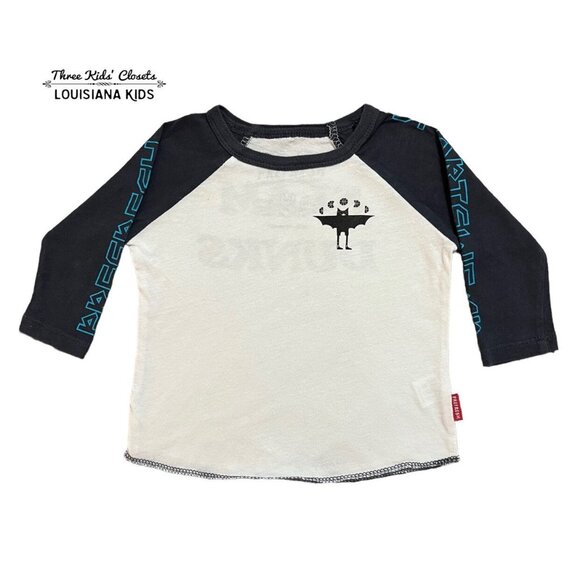 Prefresh 12-18m Bat Basketball Slam Dunks Raglan Tee - Picture 1 of 7